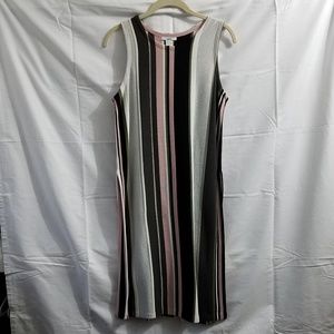 Bar III Striped Tunic Sweater Tank Sz Medium